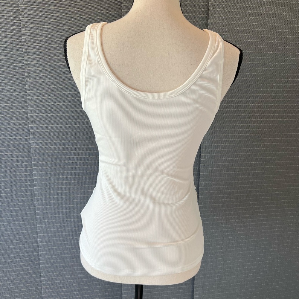 SHEIN Ruched Sides Ribbed Tank Top - Picture 3 of 8